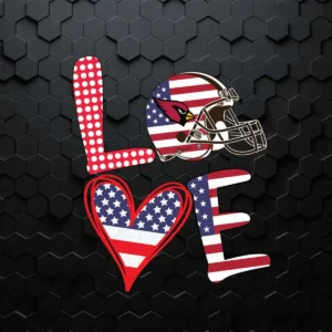 Independence Day Love Arizona Cardinals SVG