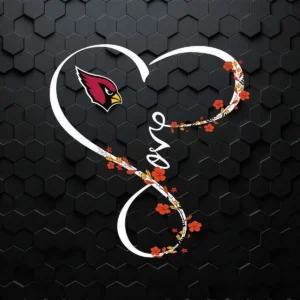 Infinity Love Flower Arizona Cardinals Logo SVG