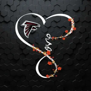 Love Flower Atlanta Falcons SVG