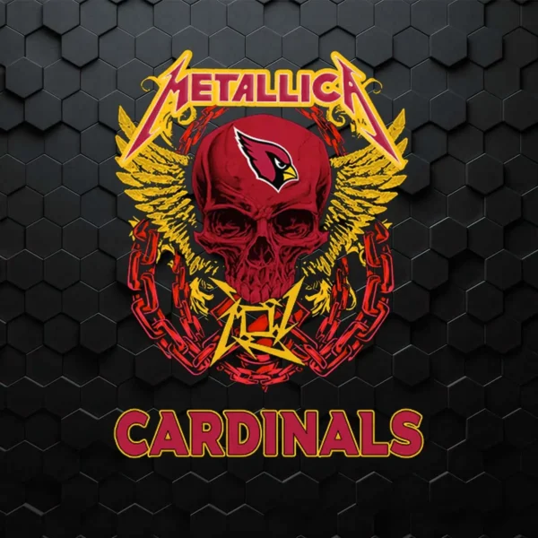 Metallica Skull Cardinals Lovers SVG