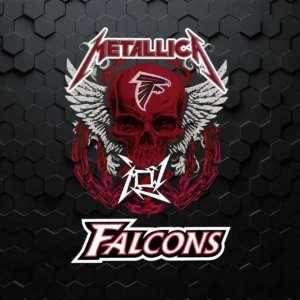 Metallica Skull Falcons SVG