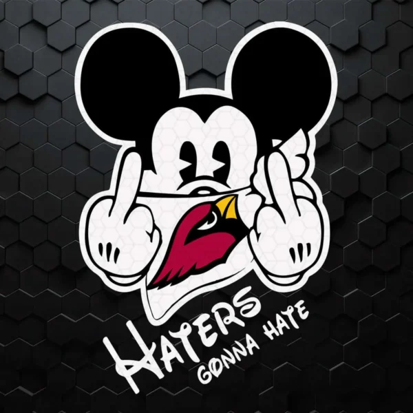 Mickey Haters Gonna Hate Cardinals SVG