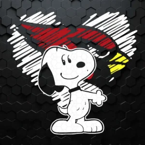 NFL Arizona Cardinals Snoopy In My Heart Football SVG