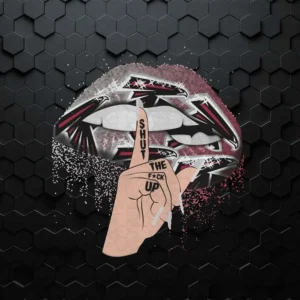 Nfl Atlanta Falcons Lips Shut The Fuck Up PNG