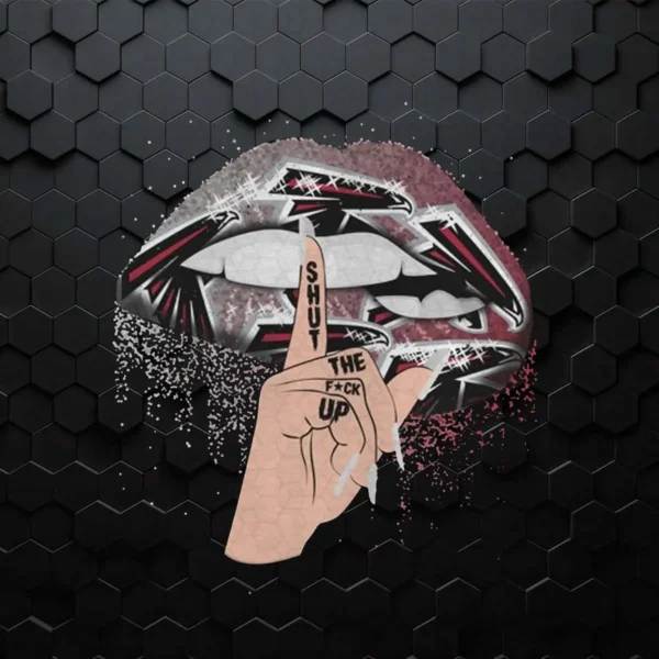 Nfl Atlanta Falcons Lips Shut The Fuck Up PNG