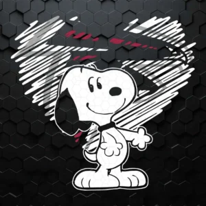 Nfl Atlanta Falcons Snoopy In My Heart Football SVG