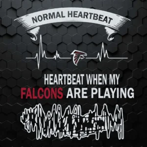 Normal Heartbeat Heartbeat When My Atlanta Falcons Are Playing SVG V2