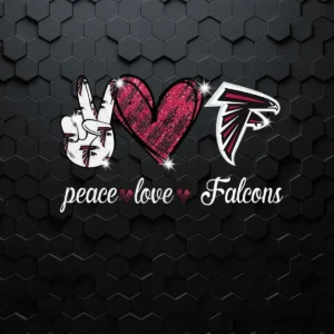 Peace Love Atlanta Falcons Nfl Football Teams PNG