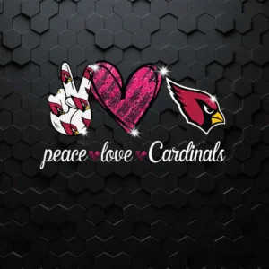 Peace love Arizona Cardinals NFL Football Teams PNG File