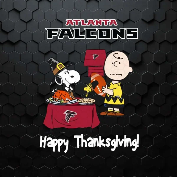 Peanuts Atlanta Falcons Football Happy Thanksgiving SVG