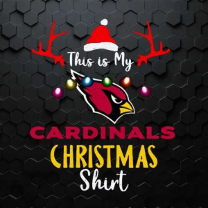 Pretty Christmas This Is My Team Football Arizona Cardinals SVG
