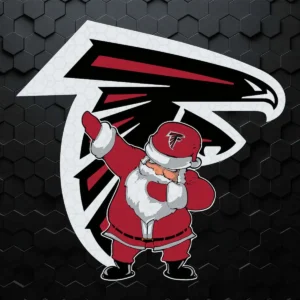 Santa Claus Dab Style Atlanta Falcons SVG