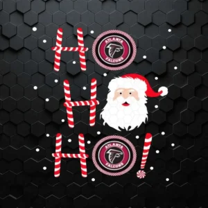 Santa Claus Ho Ho Ho Atlanta Falcons Christmas SVG