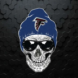 Skull Atlanta Falcons SVG