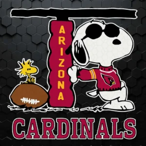 Snoopy Joe Cool And Woodstock The Arizona Cardinals NFL SVG
