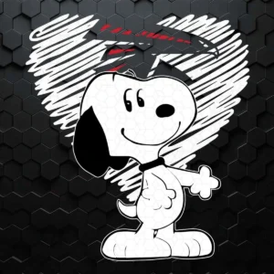 Snoopy Loves Falcons Football SVG