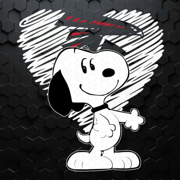 Snoopy Loves Falcons Football SVG
