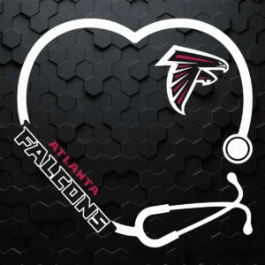 Stethoscope Atlanta Falcons SVG Atlanta Falcons SVG