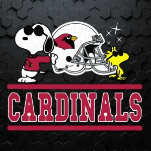 The Arizona Cardinals Joe Cool And Woodstock Snoopy Mashup SVG