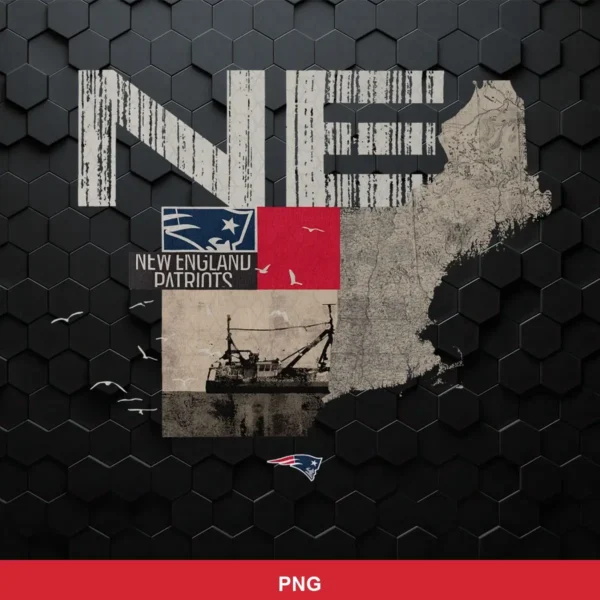 modern vintage with distressed texture and map elements Patriots logo SVG for Cricut and Silhouette