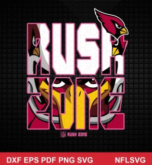 modern and bold NFL bold design expressing team pride for Cricut and Silhouette cutting machines