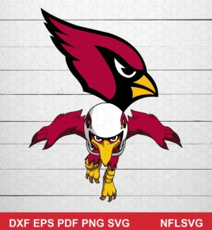 cartoon NFL logo design expressing team pride for Cricut and Silhouette cutting machines
