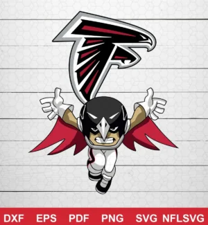 cartoon NFL logo design expressing team pride for Cricut and Silhouette cutting machines