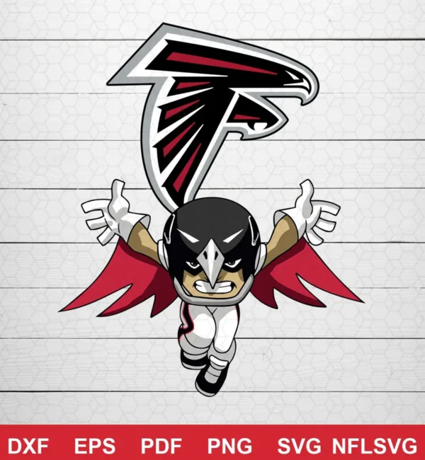 cartoon NFL logo design expressing team pride for Cricut and Silhouette cutting machines
