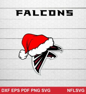 modern NFL logo design expressing festive for Cricut and Silhouette cutting machines