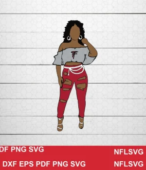 modern cartoon NFL classic design expressing team pride for Cricut and Silhouette cutting machines