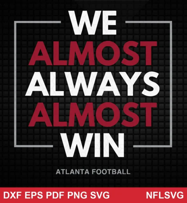 modern NFL bold design expressing determination for Cricut and Silhouette cutting machines