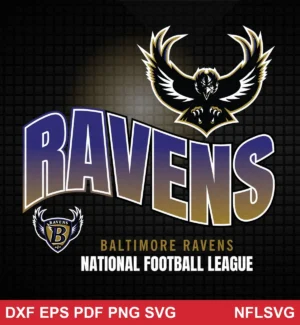 modern NFL logo design expressing team pride for Cricut and Silhouette cutting machines
