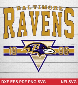 modern sports graphic NFL logo design expressing team pride for Cricut and Silhouette cutting machines