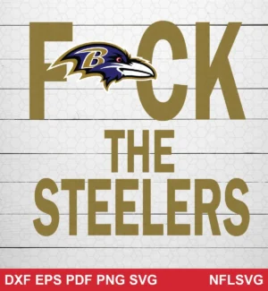 modern Steelers bold design expressing mockery for Cricut and Silhouette cutting machines
