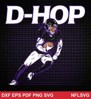modern cartoon NFL classic design expressing excitement for Cricut and Silhouette cutting machines