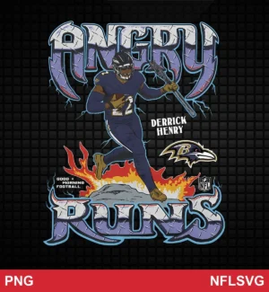 modern cartoon NFL classic design expressing dominance for Cricut and Silhouette cutting machines