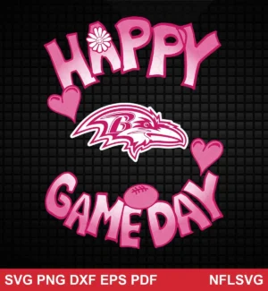 modern, playful NFL classic design expressing celebration for Cricut and Silhouette cutting machines