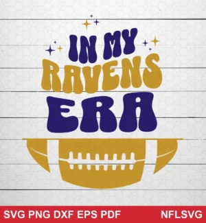 modern and playful NFL classic design expressing team pride for Cricut and Silhouette cutting machines