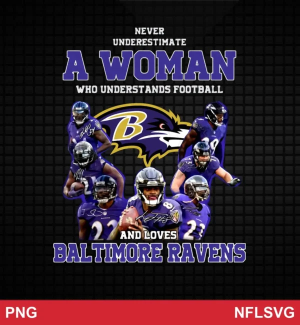 modern digital collage with photographic player images and bold typography Baltimore Ravens SVG classic design expressing pride and empowerment for Cricut and Silhouette cutting machines