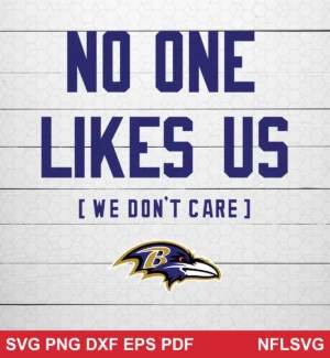 minimalist text-based with team logo, modern clean typography Baltimore Ravens SVG classic design expressing defiant pride for Cricut and Silhouette cutting machines