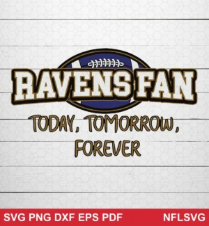 modern sports fan typography with a clean, straightforward layout Baltimore Ravens SVG classic design expressing pride and loyalty for Cricut and Silhouette cutting machines