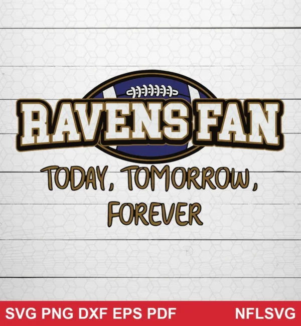 modern sports fan typography with a clean, straightforward layout Baltimore Ravens SVG classic design expressing pride and loyalty for Cricut and Silhouette cutting machines