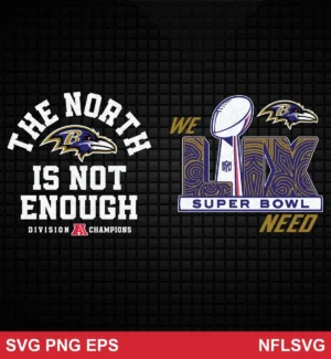 modern sports graphic with bold typography and team logos Baltimore Ravens SVG classic design expressing pride and ambition for Cricut and Silhouette cutting machines