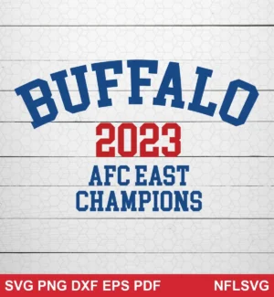 minimalist, text-based, modern clean typography Buffalo Bills SVG bold design expressing pride and celebration for Cricut and Silhouette cutting machines