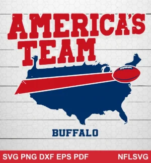 modern minimalist graphic with bold typography and simple shapes Buffalo Bills SVG classic design expressing pride and patriotism for Cricut and Silhouette cutting machines