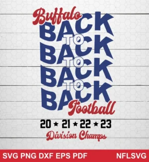 modern typographic with minimalistic sports theme Buffalo Bills SVG classic design expressing pride and celebration for Cricut and Silhouette cutting machines