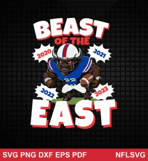 modern cartoon style with bold outlines and vibrant colors Buffalo Bills SVG cartoon design expressing pride and strength for Cricut and Silhouette cutting machines