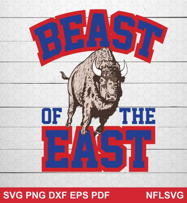modern cartoon with bold collegiate typography Buffalo Bills SVG bold design expressing pride and strength for Cricut and Silhouette cutting machines