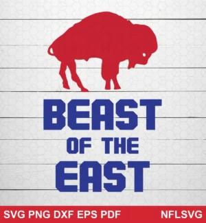 minimalist, modern with bold typography and a simple silhouette graphic Buffalo Bills SVG bold design expressing pride and strength for Cricut and Silhouette cutting machines