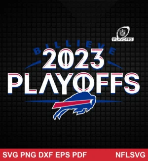 modern, clean, minimalistic graphic design with bold typography Buffalo Bills SVG classic design expressing hopeful, motivational, team pride for Cricut and Silhouette cutting machines